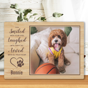 Personalised Rustic Pet Memorial Plaque