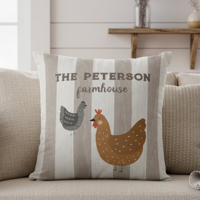 Personalised rustic pillow farmhouse  (Creator Uploaded)