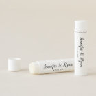 Personalised Rustic Wedding Favours Lip Balm