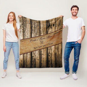 Personalised Rustic Wedding Gifts, Wedding Blanket