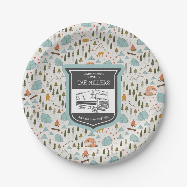Personalised RV Camping Plates (Front)