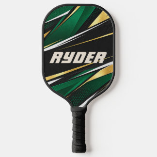 Personalised RYDER Emerald Gold Pickleball Paddle