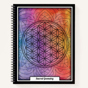 Personalised Sacred Geometry Flower of Life Notebook