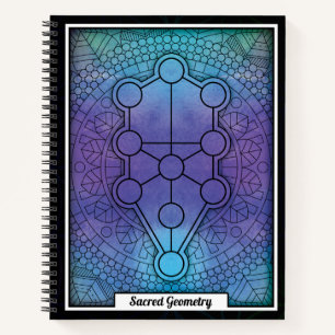 Personalised Sacred Geometry Tree of Life Notebook