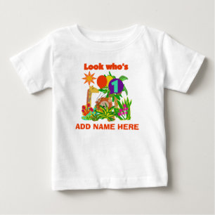 Personalised Safari 1st Birthday Tshirt