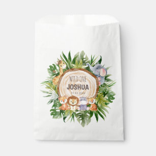 Personalised Safari Animals Party  Favour Bags
