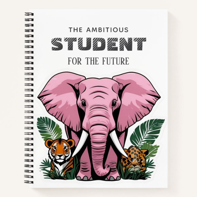 Personalised safari animals STIKERS  Notebook (Front)