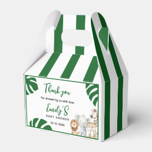 Personalised Safari Baby Shower Favour Box