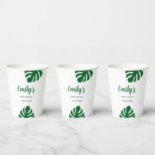 Personalised Safari Baby Shower Paper Cups