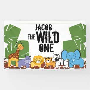 Personalised Safari Banner - the Wild one
