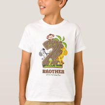 Personalised Safari Birthday Tshirt for Brother