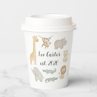 Personalised Safari Kids Cup | Custom Name Jungle 