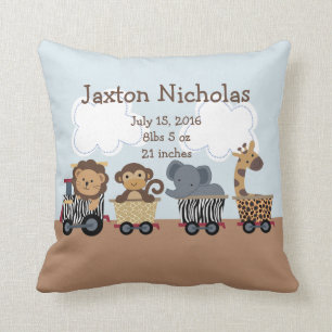 Personalised Safari Train Pillow Keepsake
