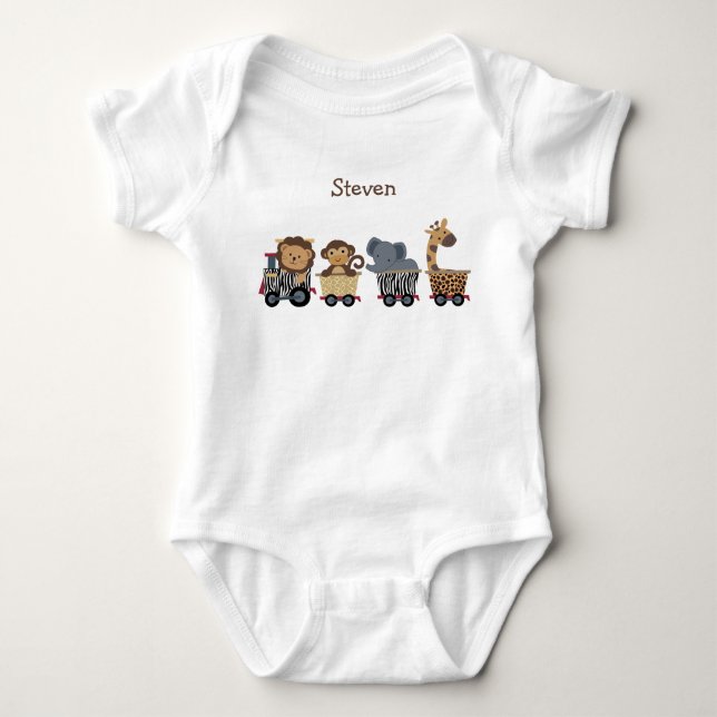 Personalised Safari Train Shirt (Front)