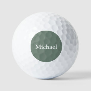 Personalised Sage Green Golf Balls