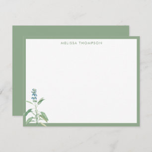 Personalised Sage Green Vintage  Card