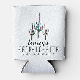 Personalised Saguaro Cactus Bachelorette Can Cooler