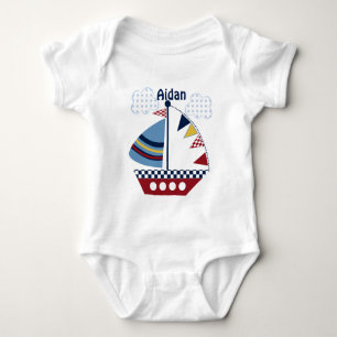 Personalised "Sail Away/Nautical/Boat/ baby Shirt