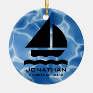 Personalised Sailing Ornament
