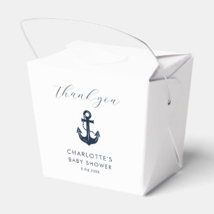 Personalised Sailor Baby Shower Thank You Favour Box