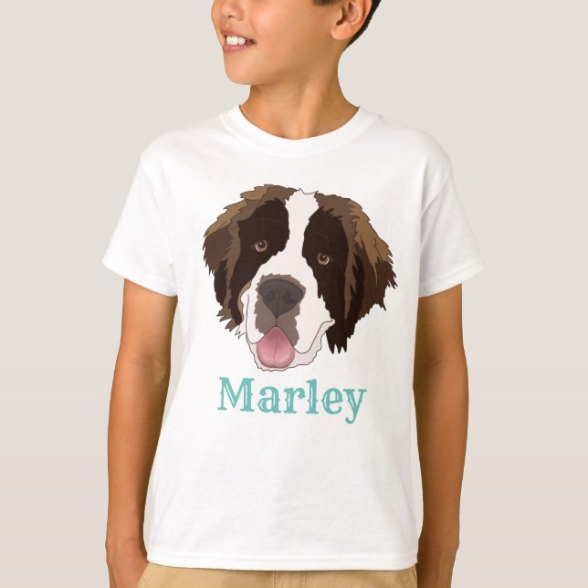 Personalised Saint Bernard  T-Shirt (Front)
