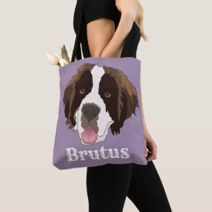 Personalised Saint Bernard Tote Bag
