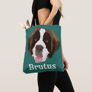 Personalised Saint Bernard Tote Bag