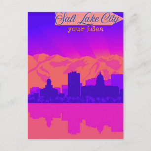 Personalised Salt Lake City Postcard, Utah Card, G Postcard