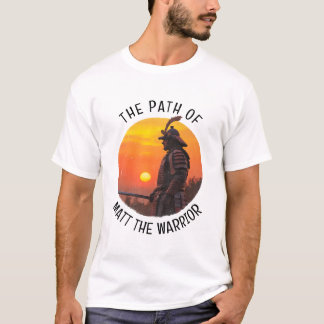 Personalised Samurai Warrior Sun Silhouette T-Shirt