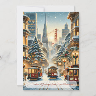 Personalised San Francisco Christmas Card –Holiday