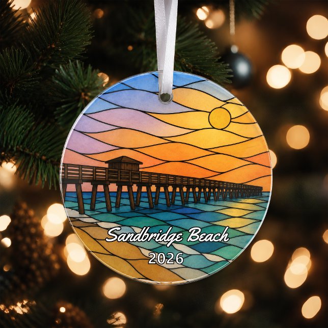 Personalised Sandbridge Beach Acrylic Ornament, Cu Ornament (Creator Uploaded)