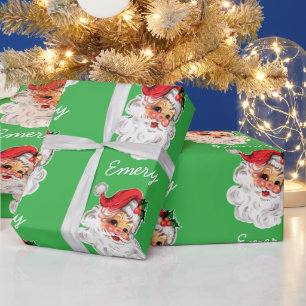 Personalised Santa Christmas Santa Claus Xmas Gift Wrapping Paper