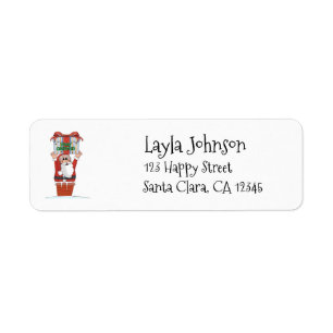 Personalised Santa Claus Return Address Labels
