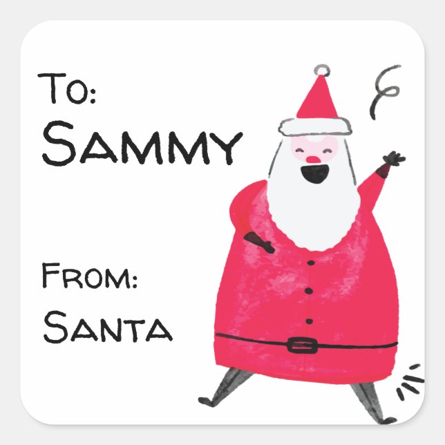 Personalised Santa Gift Tags (Front)
