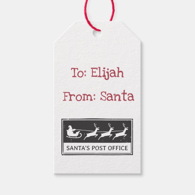 Personalised Santa Gift Tags (Front)