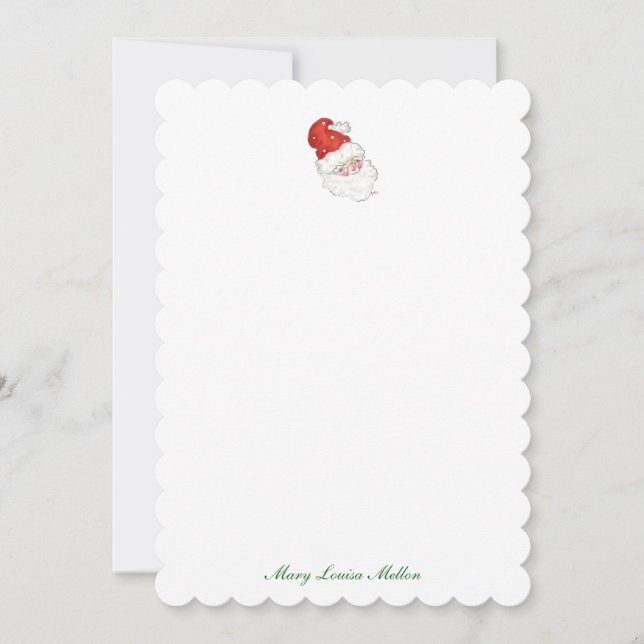 Personalised Santa Notes Invitation (Front)