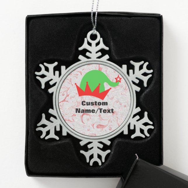 Personalised Santa Snowflake Ornament - Family Gif (Box)