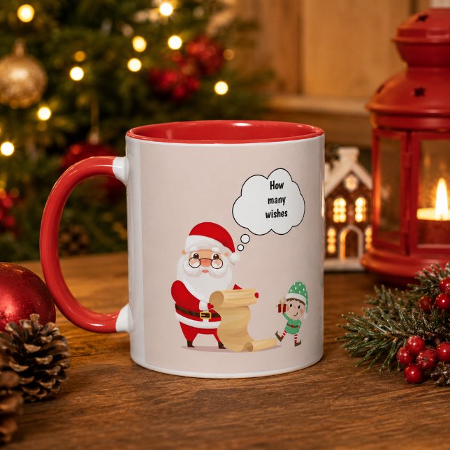 Personalised Santa Wish List Christmas Mug (Creator Uploaded)