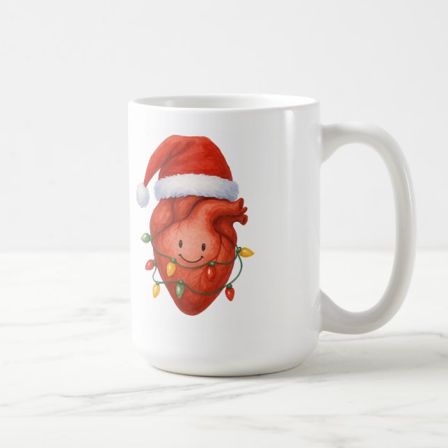 Personalised Santa's EKG Tech  Coffee Mug (Right)