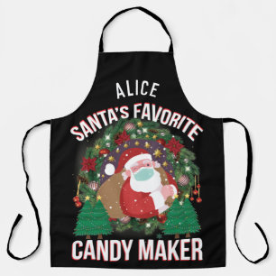 Personalised Santa's Favourite Candy Maker Apron