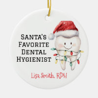 Personalised Santa's Favourite Dental Hygienist