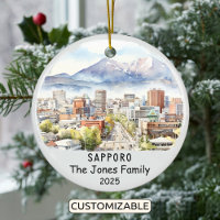 Personalised Sapporo Ornament, Japan