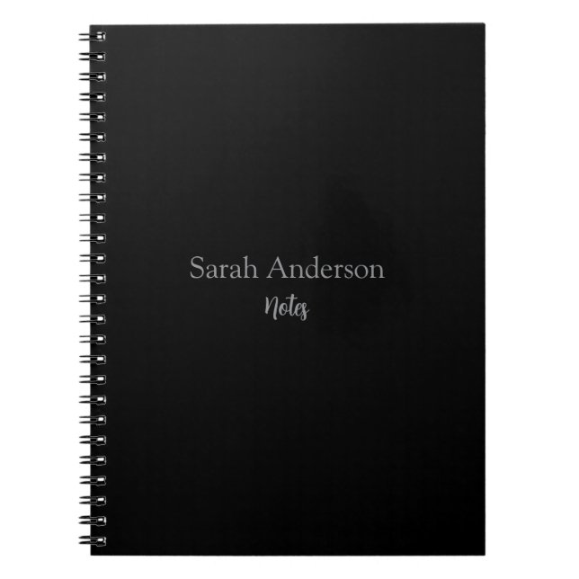 Personalised Sarah Notes Spiral Notebook Journal (Front)