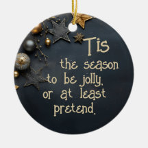 Personalised Sarcastic Christmas Ornament 
