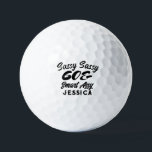 Personalised Sassy Sixty Funny Birthday Gift Golf Balls<br><div class="desc">Celebrate a fabulous woman's 60th birthday with our Classy Sassy Sixty and a Bit Smart Assy gold ball! This hilarious gold ball makes a perfect gift for your mum, friend, or sister. Showcasing a witty design, this golf ball adds a touch of humour to any 60-year-old woman's birthday party. Get...</div>