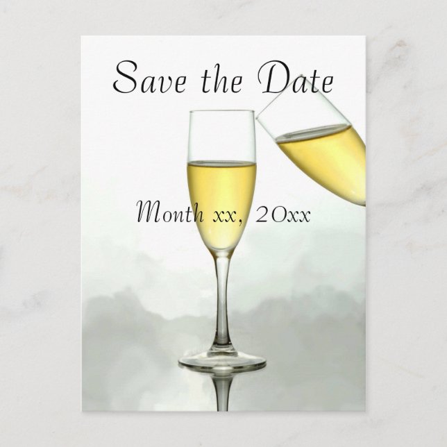 Personalised Save the Date Announcement Postcard (Front)