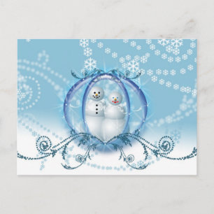 Personalised Save The Date Card Winter Wedding