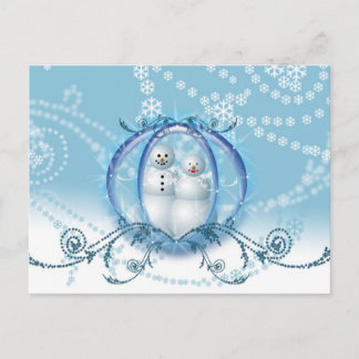 Personalised Save The Date Card Winter Wedding