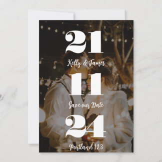 Personalised Save the Date Invitation with Couple