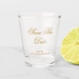 Personalised Save the Date  Shot Glass